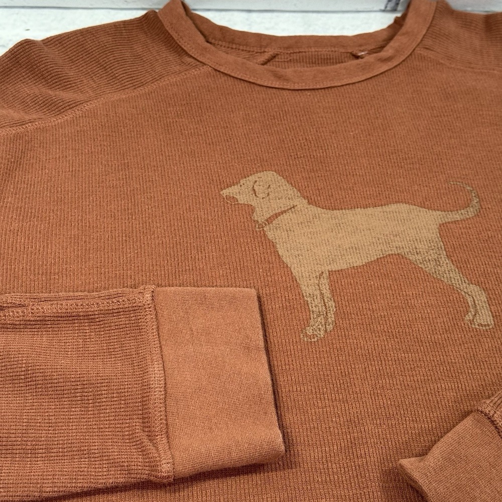 The Black Dog Men's Dukes County Thermal Crew Size L Sequoia Life Off The Leash - Picture 12 of 16